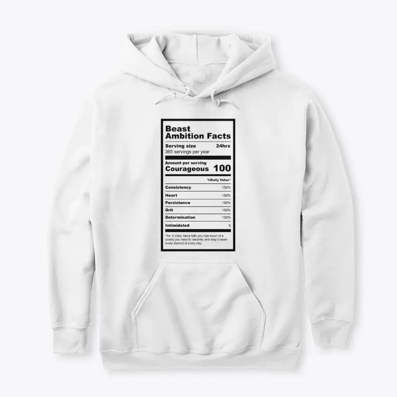 Beast Facts Classic Hoodie (Black Print)