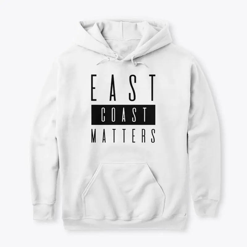 EAST COAST Classic Hoodie (Black Print)